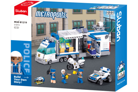 Sluban konstruktorius, specialus vadavimo policijos automoblis, 510 det.