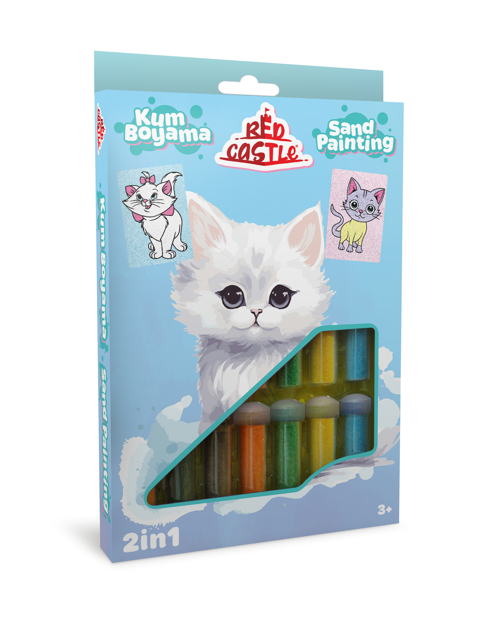 Red Castle kūrybinis smėlio rinkinys 2in1, Katytė