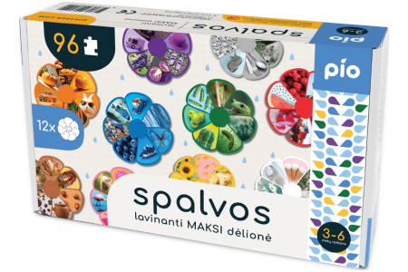 Lavinanti dėlionė SPALVOS, 3-6 metų vaikams