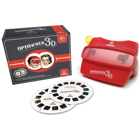 Svoora retro 3D akiniai Optiviewer su 2 diskais