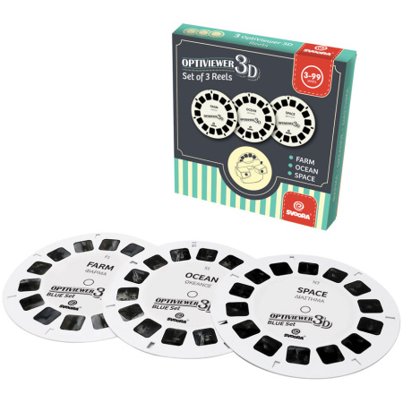 Svoora retro 3D akinių diskų papildymas B, 3 vnt.