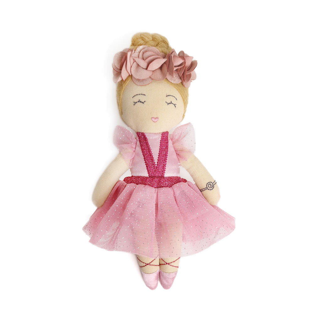 05007_1759906202 Svoora medžiaginė lėlė balerina, 20 cm