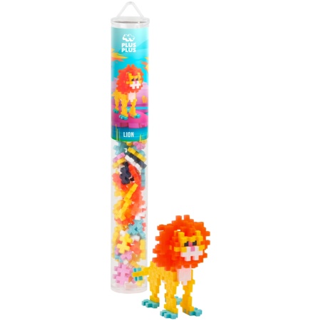4324liontubeproduct_1739794677 Plus Plus konstruktorius, Spalvotas Liūtas, 100 det.