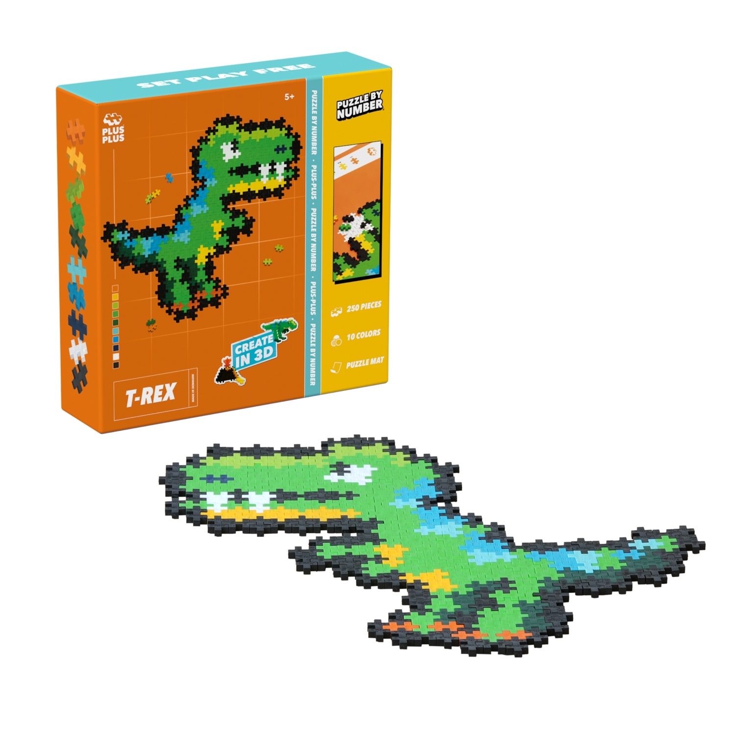 4334-pp-pbnt-rex250pcsboxcontent_1752655005 Plus Plus dėlionė pagal skaičius, T-REX, 250 det.