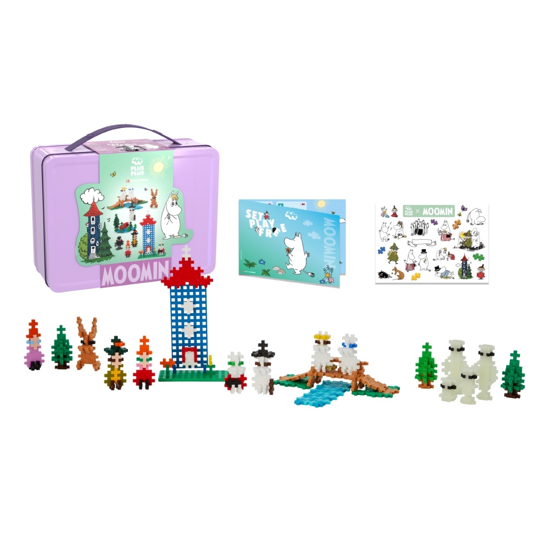 4426-pp-moomin-valley-purple-tinboxproductguide_1776432579 Plus Plus konstruktorius Troliai Mumiai Muminukų slėnis, violetinis lagaminas
