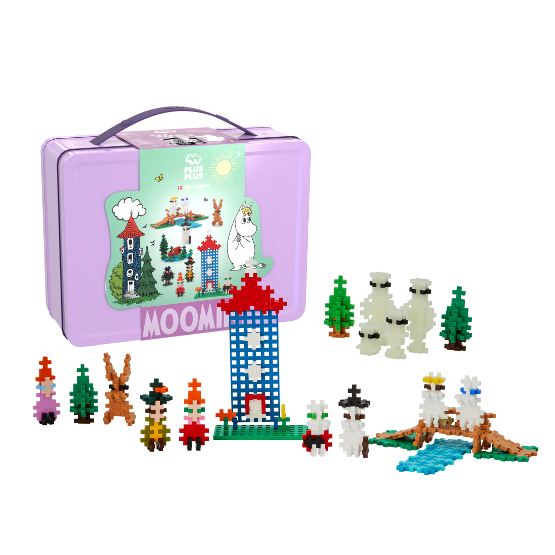 4426-pp-moomin-valley-purple-tinboxproductpng_1776432579 Plus Plus konstruktorius Troliai Mumiai Muminukų slėnis, violetinis lagaminas
