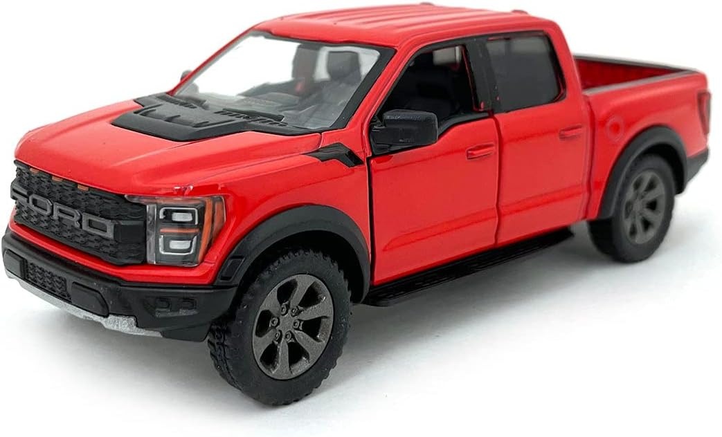 4779030060532-1_1726734499 KiNSMART automobilis, 2022 Ford F-150 Raptor, raudonas