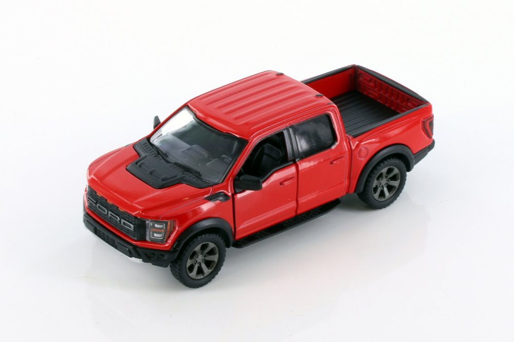 4779030060532-3_1726734499 KiNSMART automobilis, 2022 Ford F-150 Raptor, raudonas