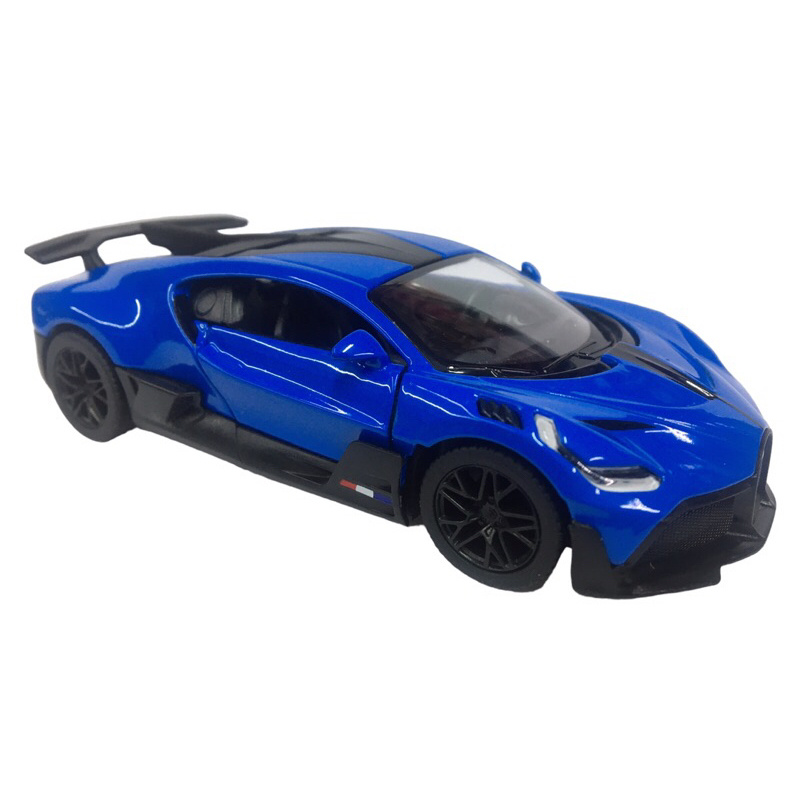 KiNSMART automobilis, Bugatti Divo, mėlynas - Image 2