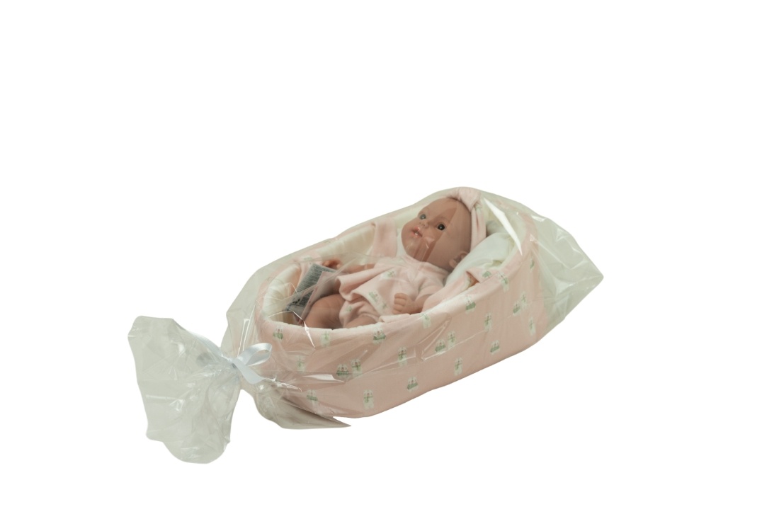 Arias lėlė kūdikėlis su rožine nešykle, 26 cm - Image 3
