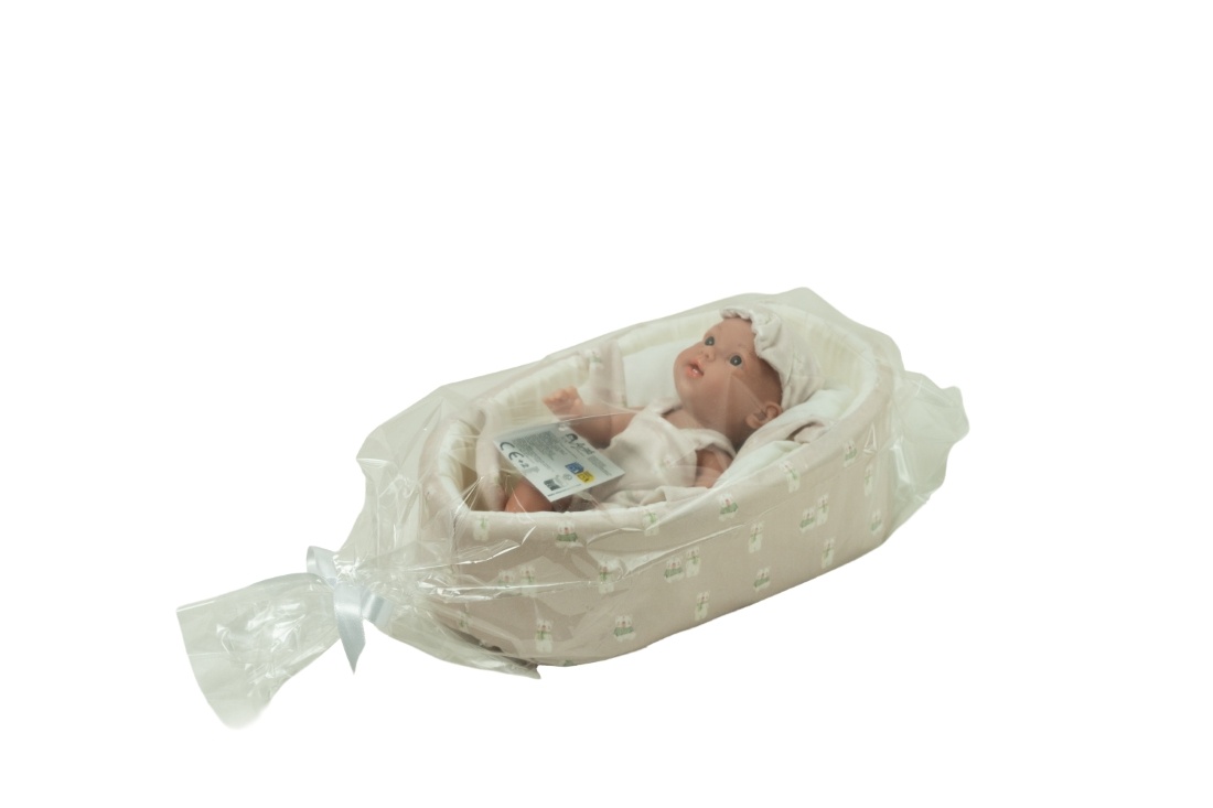 50979_1779098351 Arias lėlė kūdikėlis su smėlinės spalvos nešykle, 26 cm