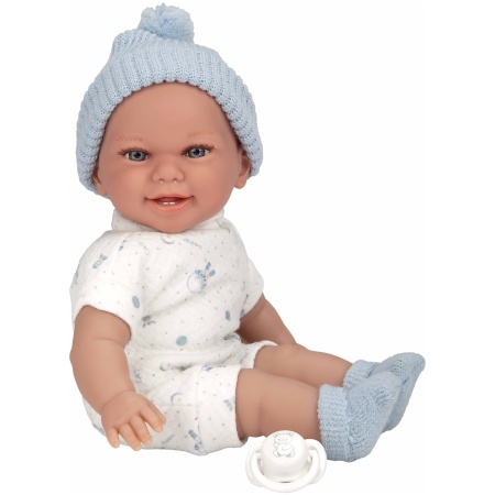 608652_1761740568 Arias kūdikėlis su garsu, su žydra kepuryte, 34 cm