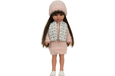 Arias lėlė mergaitė Carlota pūkuota suknele, 36 cm