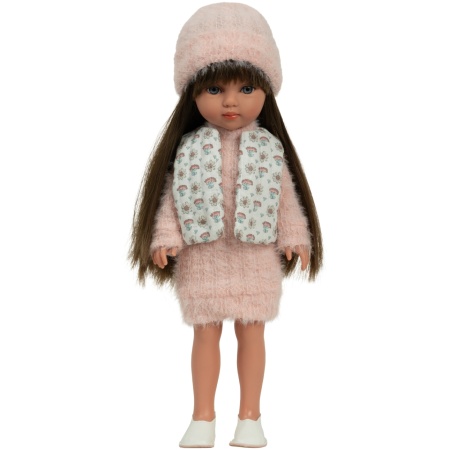 60984-22_1778850116 Arias lėlė mergaitė Carlota pūkuota suknele, 36 cm