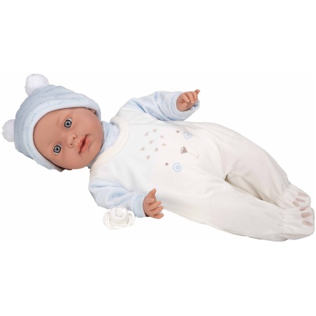 653871_1761740424 Arias kūdikėlis su garsu, žydrais rūbeliais, 42 cm