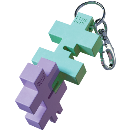 8168-hexel-keychain-mint-lilac_1744109451 Plus Plus HEXEL DUO raktų pakabukas, mėtinė/violetinė