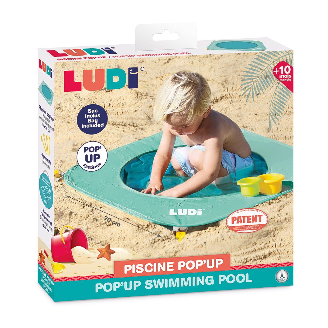 LUDI baseinas, išskleidžiamas, žalias