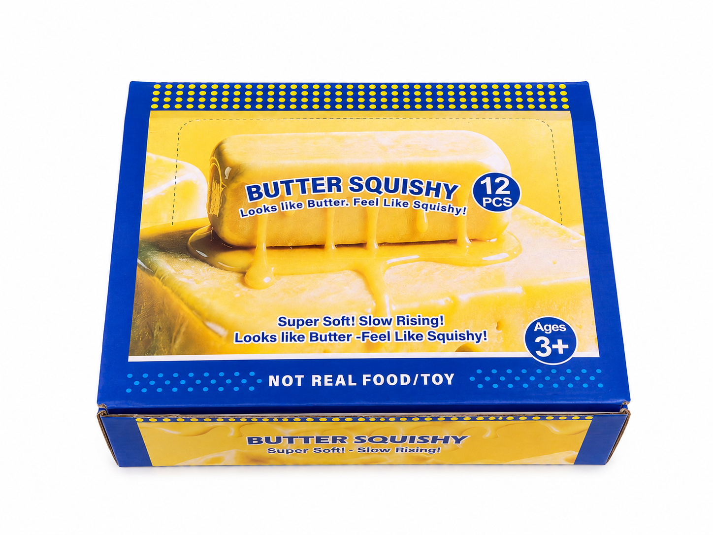 Didelis Spalvotas Butter Squishy antistresinis žaislas vaikams 1 Vnt 23 cm - Image 3