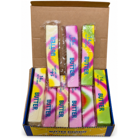 Didelis Spalvotas Butter Squishy antistresinis žaislas vaikams 1 vnt 23 cm