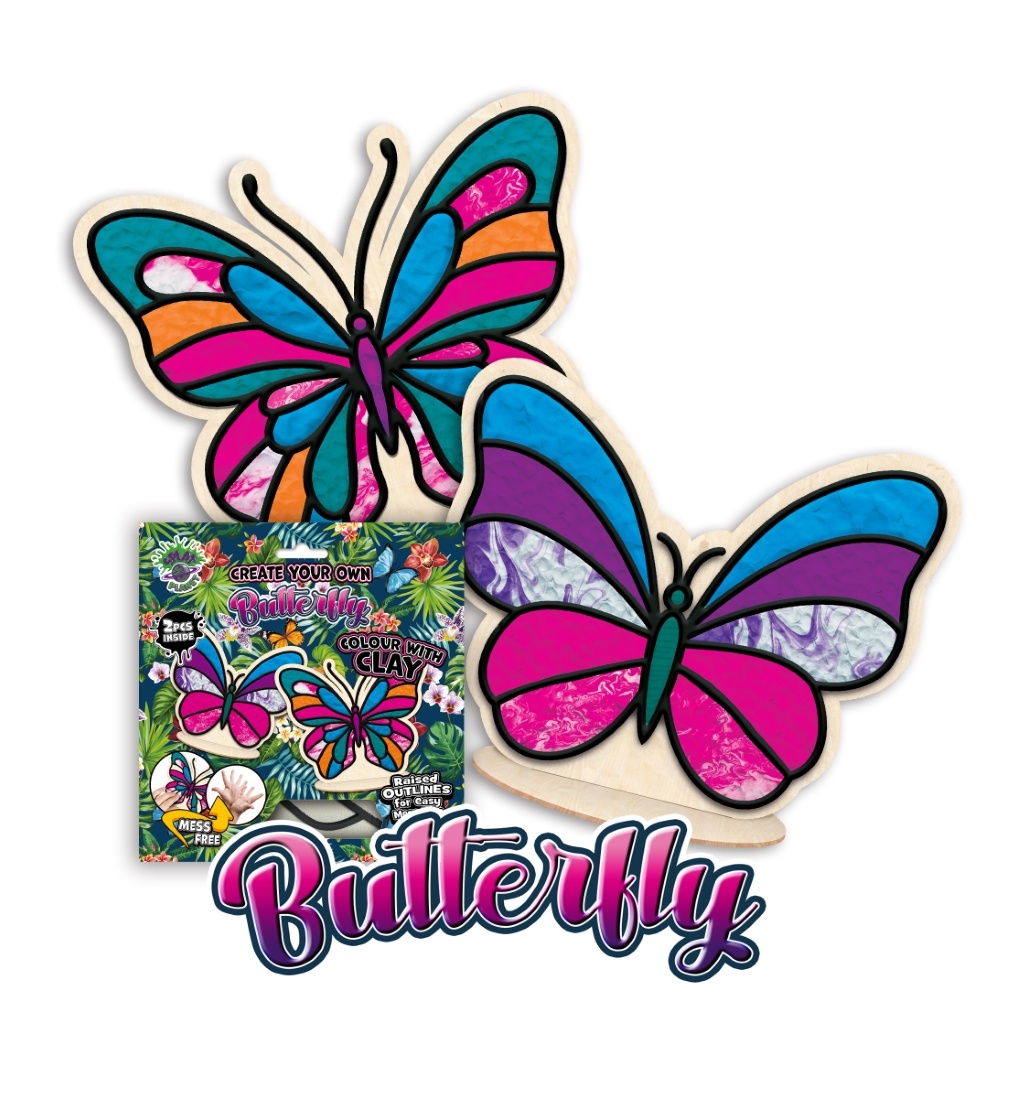 butterflywebsiteimage1_1754378508 Splat Planet kūrybinis modelino rinkinys su mediniais Drugeliais