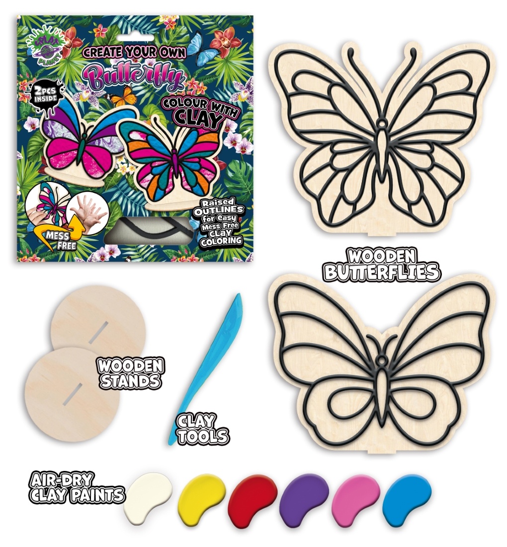 butterflywebsiteimage6_1754378510 Splat Planet kūrybinis modelino rinkinys su mediniais Drugeliais