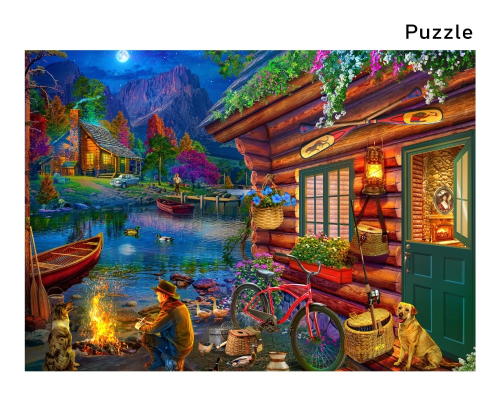 camping-puzzle-zuja_1748259415 Brain Tree dėlionė, Stovyklavimas, 1000 det.