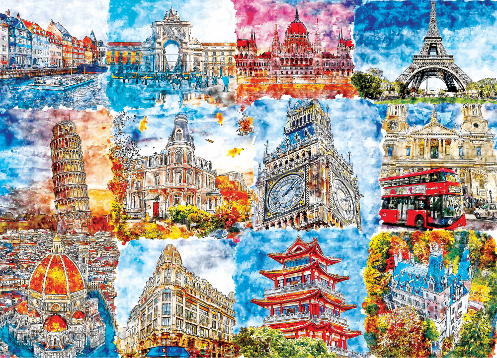 colourful-wonders-paris-piza-beijing-london-moscow-amsterdam-jigsaw-puzzle-500-piece-zuja_1748258421 Brain Tree dėlionė, Spalvoti stebuklai, 500 det.