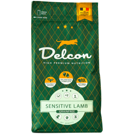 delconsensitive-lamb-frontal_1742223543 Visavertis begrūdis pašaras katėms su virškinimo problemomis / 1,75 kg