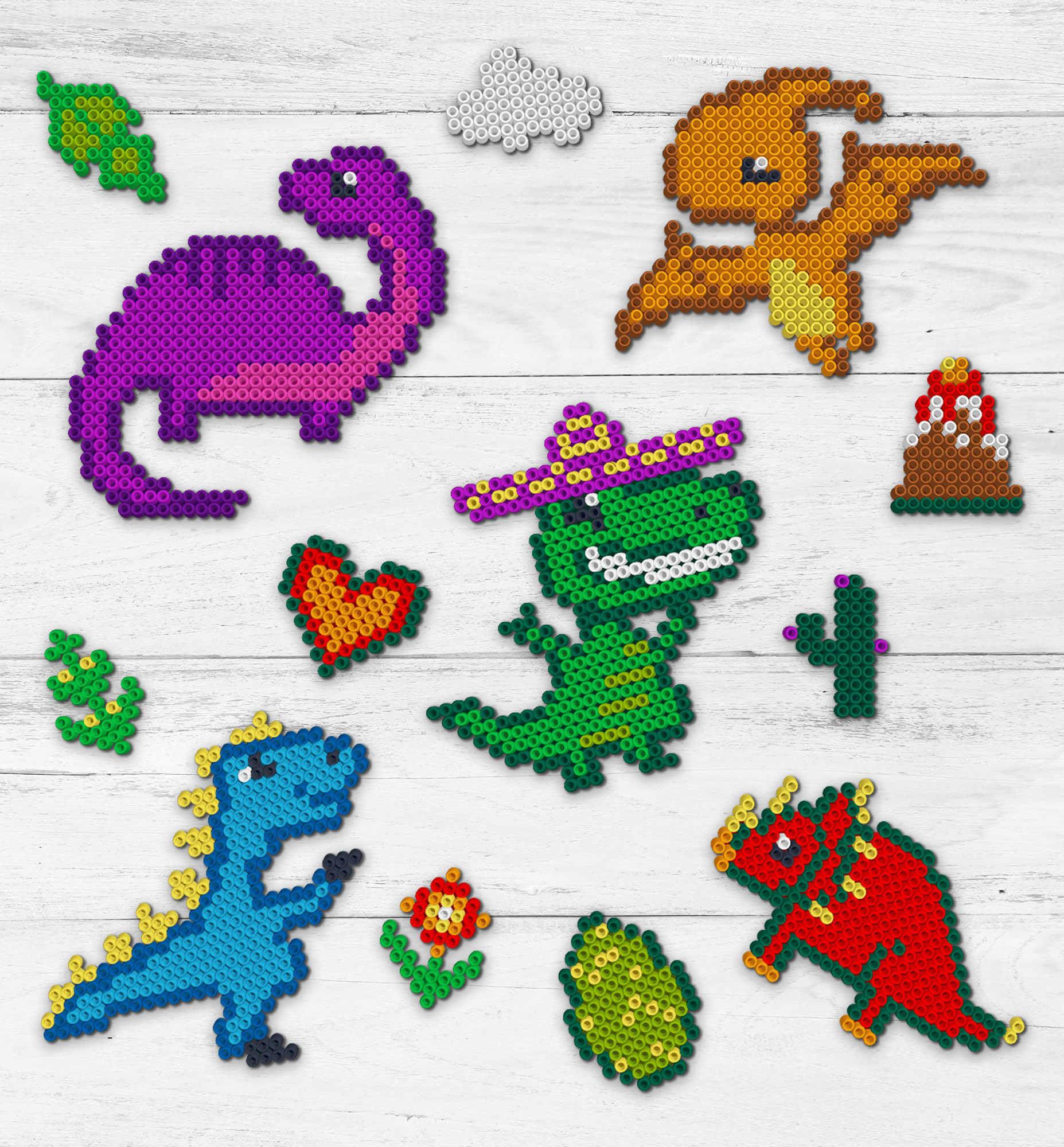 Splat Planet lyginimo karoliukai, Dinozaurai - Image 2