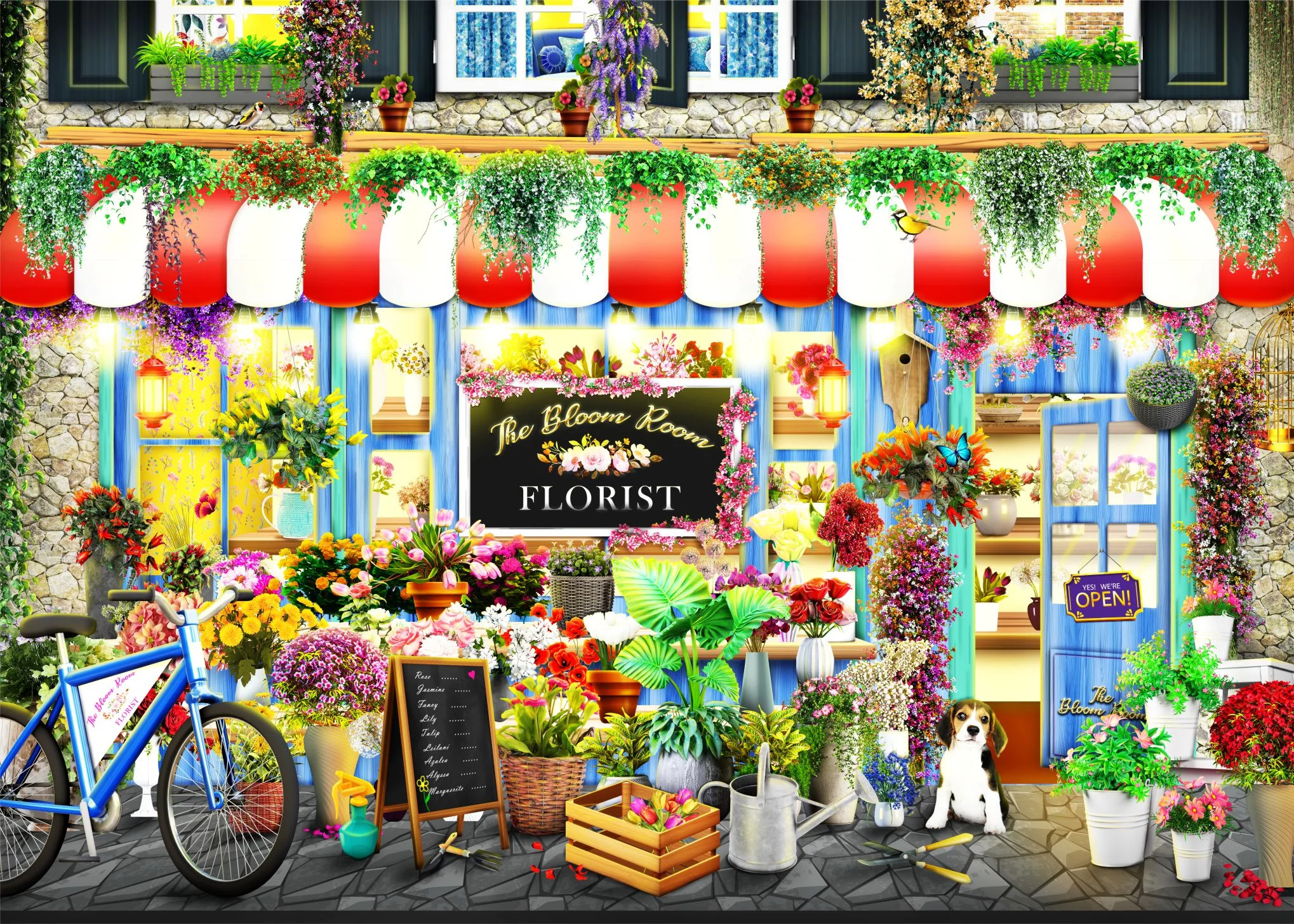 flower-shop-jigsaw-puzzle-1000-pieces-for-adults-image2038x1456_1748257669 Brain Tree dėlionė, Gėlių parduotuvė, 1000 det.
