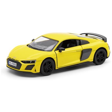 KiNSMART automobilis, 2020 Audi R8 Coupé, geltonas