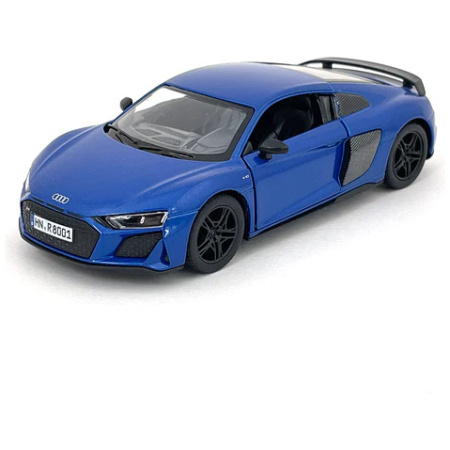 KiNSMART automobilis, 2020 Audi R8 Coupé, mėlynas