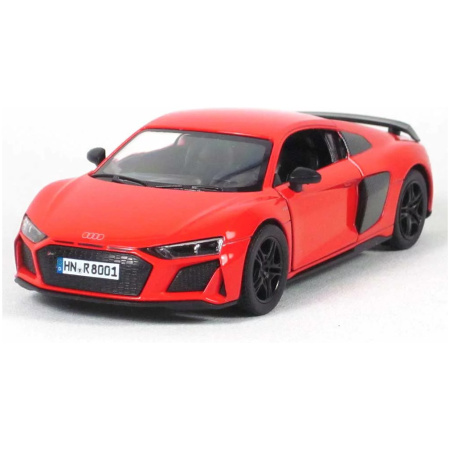 KiNSMART automobilis, 2020 Audi R8 Coupé, raudonas