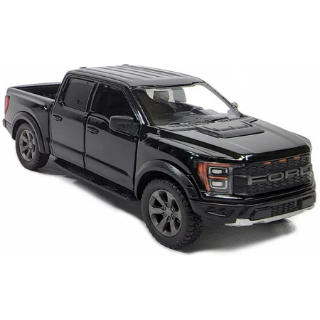 KiNSMART automobilis, 2022 Ford F-150 Raptor, juodas