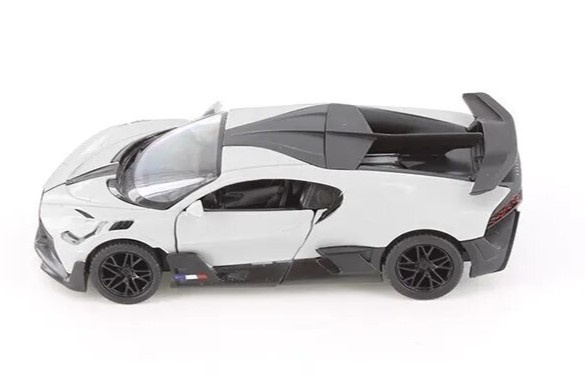 KiNSMART automobilis, Bugatti Divo, baltas - Image 2