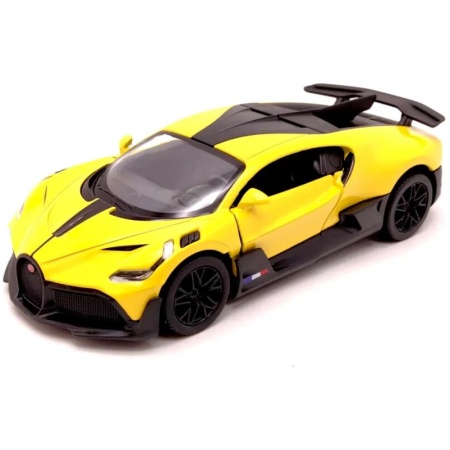 KiNSMART automobilis, Bugatti Divo, geltonas