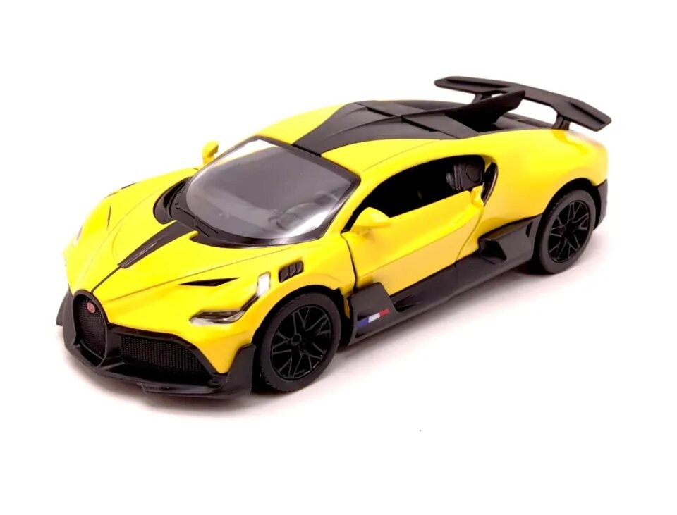 kinsmart-automobilis-bugatti-divo-geltonas_1294 KiNSMART automobilis, Bugatti Divo, geltonas