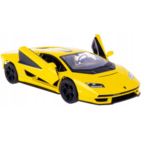 KiNSMART automobilis, Lamborghini Countach LPI 800-4, geltonas
