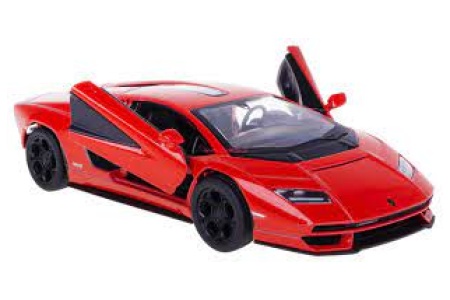 KiNSMART automobilis, Lamborghini Countach LPI 800-4, raudonas