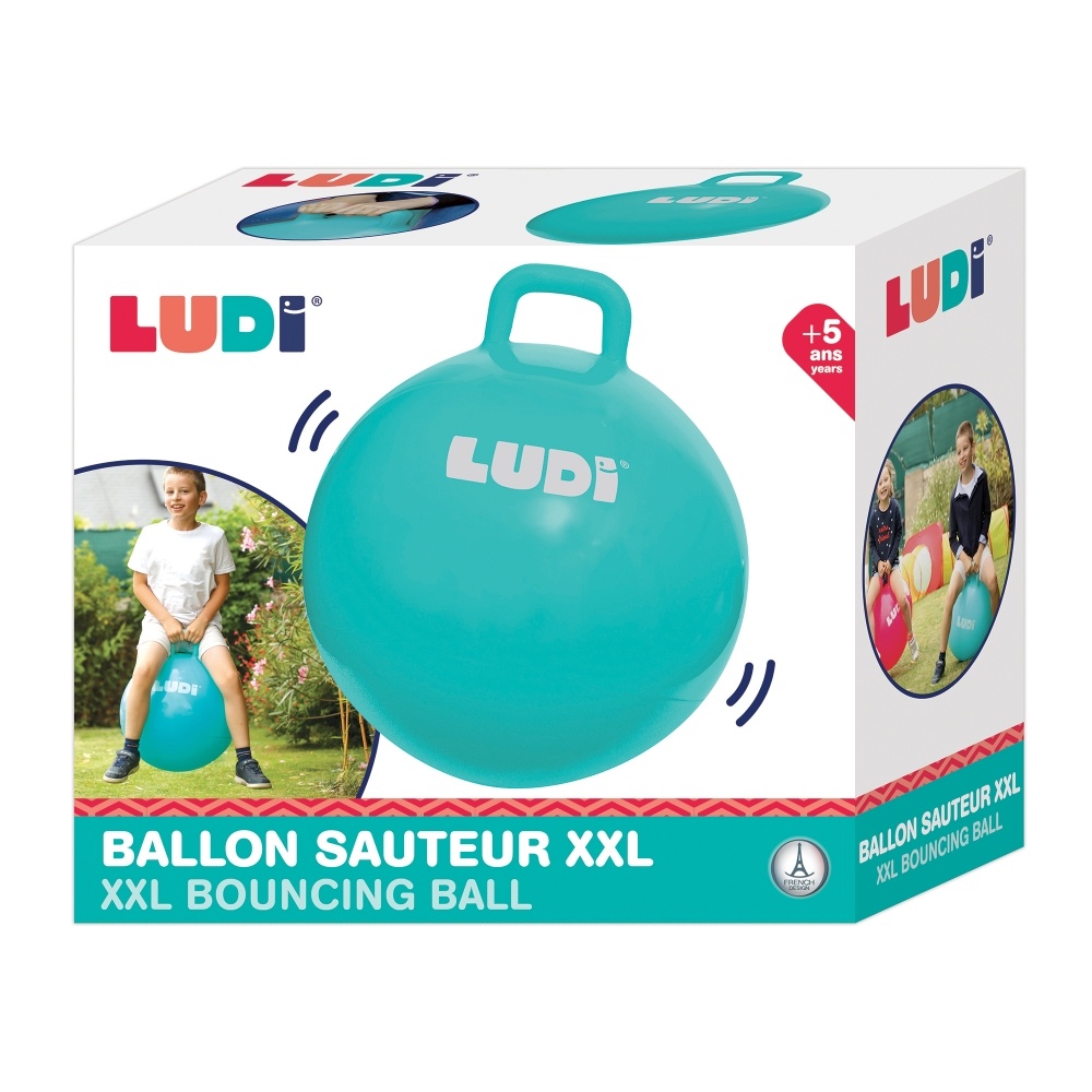 LUDI šokinėjimo kamuolys, mėlynas 55 cm - Image 2