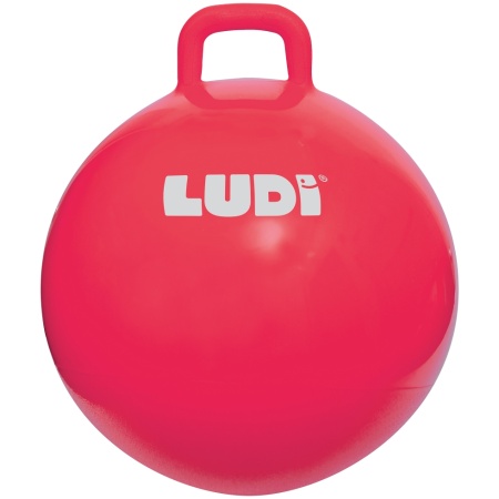 ludi-scaronokinejimo-kamuolys-raudonas-55-cm_1215 LUDI šokinėjimo kamuolys, raudonas 55 cm