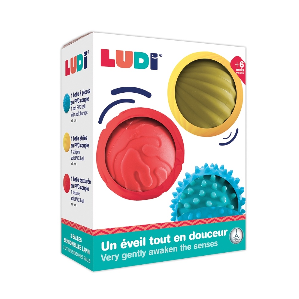 LUDI sensoriniai kamuoliukai, 3 vnt. - Image 2