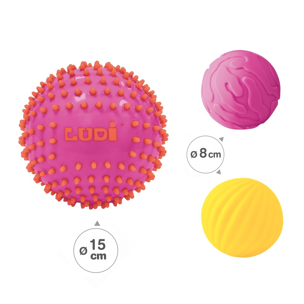 ludi-sensoriniai-kamuoliukai-rozine-ir-geltona-3-vnt_01a56a1dd825fa72d5f14b448dc7bd28 LUDI sensoriniai kamuoliukai, rožinė ir geltona, 3 vnt.