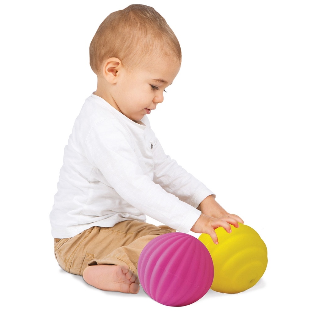 ludi-sensoriniai-kamuoliukai-rozine-ir-geltona-3-vnt_b28f95117ead63c592f3ebbaa302ce43 LUDI sensoriniai kamuoliukai, rožinė ir geltona, 3 vnt.