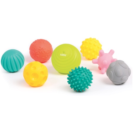 ludi-sensoriniu-kamuoliuku-rinkinys-8-vnt_1187 LUDI sensorinių kamuoliukų rinkinys, 8 vnt.
