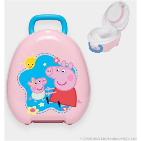 Mokomasis nešiojamas naktipuodis Peppa Pig, švelniai rausva