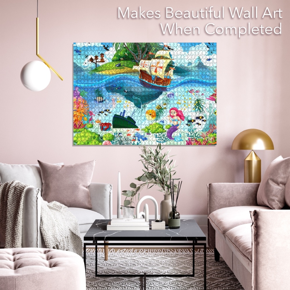 mermaid-island-wall-art-zuja_1748258323 Brain Tree dėlionė, Undinėlės sala, 500 det.