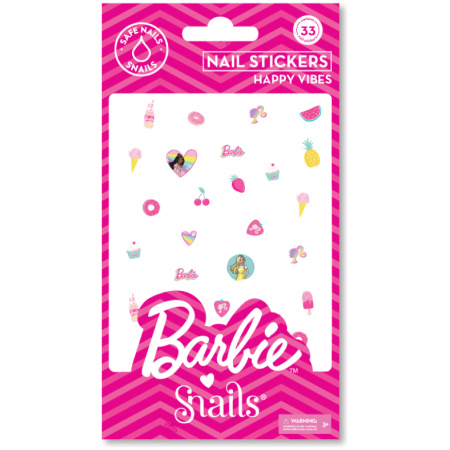 Barbie Snails nagų lipdukai, Happy Vibes