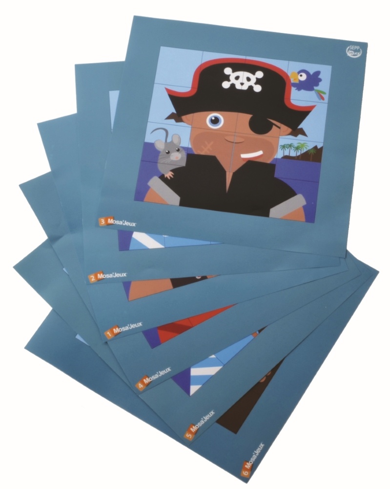 SEPP magnetinių mozaikų rinkinys Piratai, 6 vaikams - Image 6