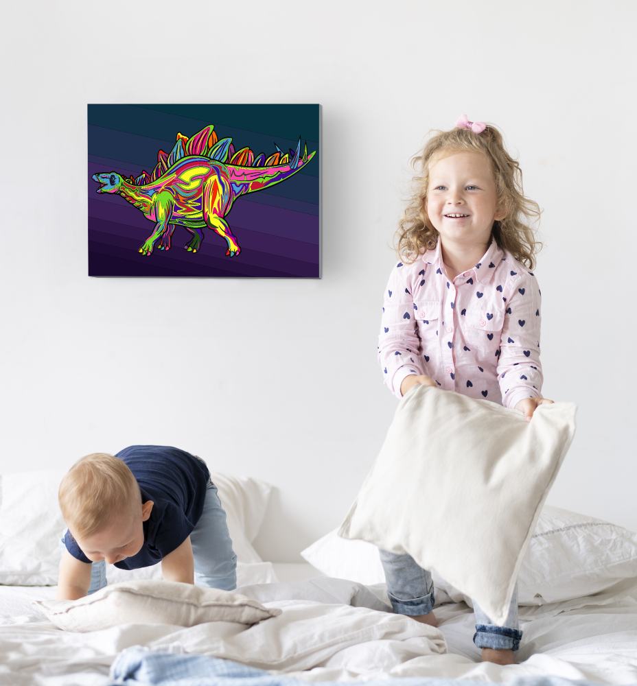 Splat Planet tapyba pagal skaičius, STEGOZAURAS 30x40 cm - Image 5